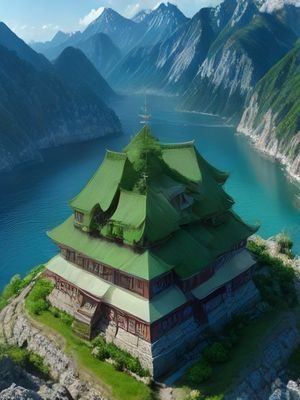 纪实综艺封面，航拍壮阔山河风光，绿色草原与蓝天白云，免费高清纪实综艺完整版